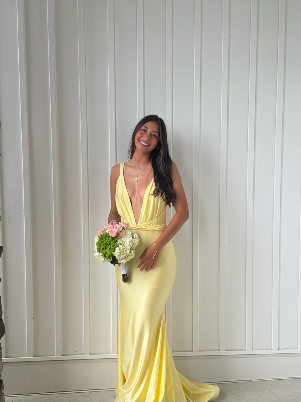 Sunshine Plunge Maxi Dress